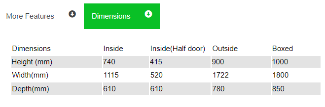 EB1720SG Fridge Star under bar fridge