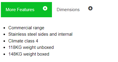 EB1720SG Fridge Star under bar fridge