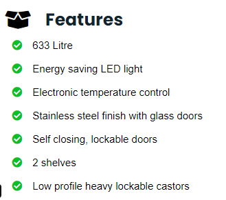 EB1720SG Fridge Star under bar fridge