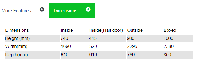 EB2300SG Under Bar fridge 893 Litre Capacity