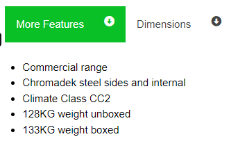 ES1140 FRIDGE STAR SLIDING DOORS BEVERAGE COOLER.