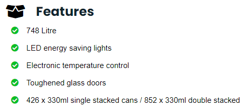 ES1140SL FRIDGE STAR SLIDING DOORS BEVERAGE COOLER.