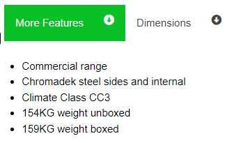 ES1360 FRIDGE STAR SLIDING DOORS BEVERAGE COOLER.