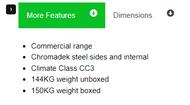 FH1135 FRIDGE STAR HINGED FULL DOORS BEVERAGE COOLER.