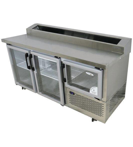 EB1720PG Fridge Star pizza top under bar fridge Glass Door