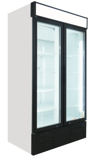 EH1135 FRIDGE STAR Hinged Double Door Beverage Cooler