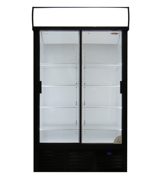 ES1140SL Fridge Star slimline sliding doors beverage cooler