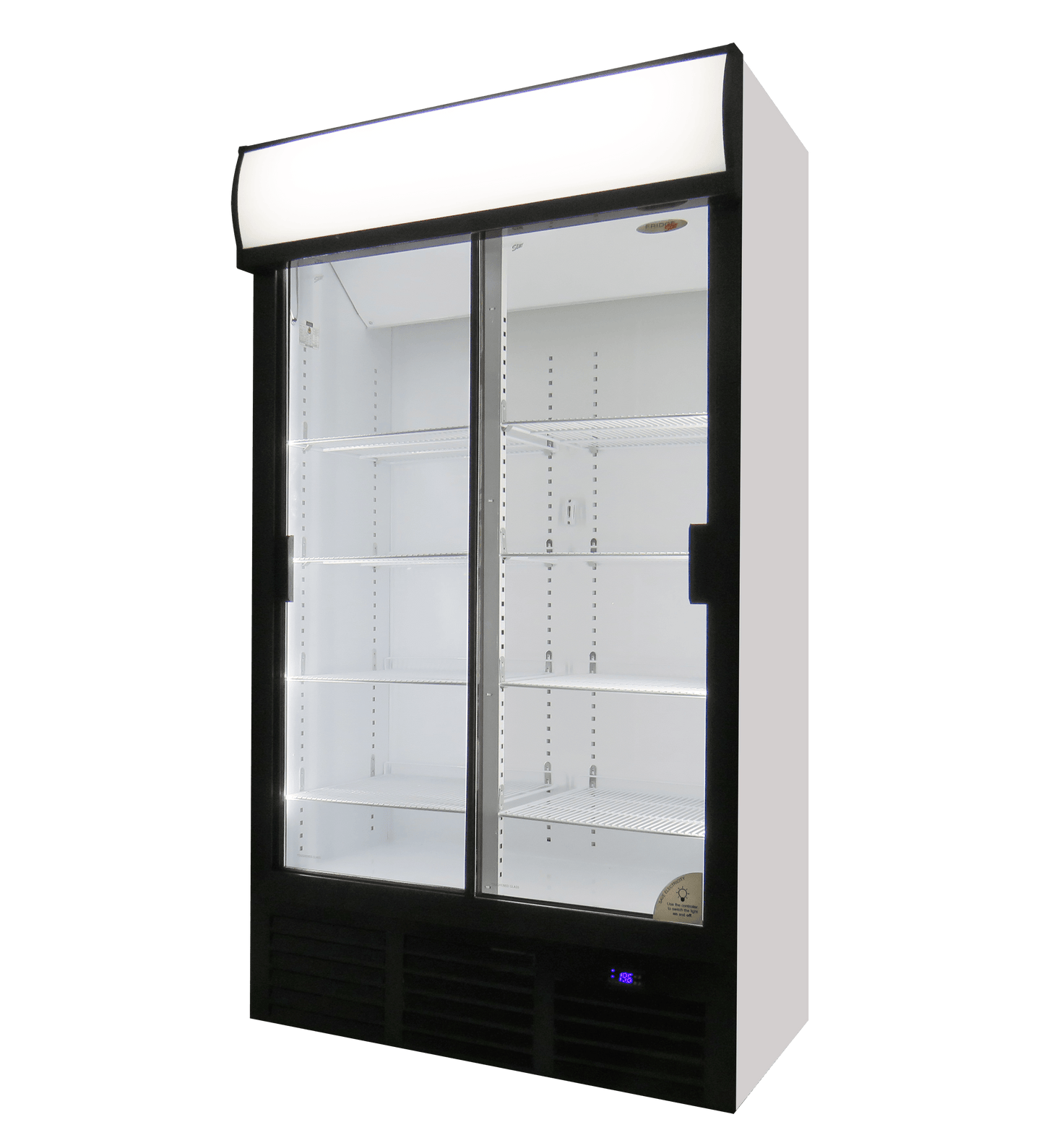 ES1140SL Fridge Star slimline sliding doors beverage cooler