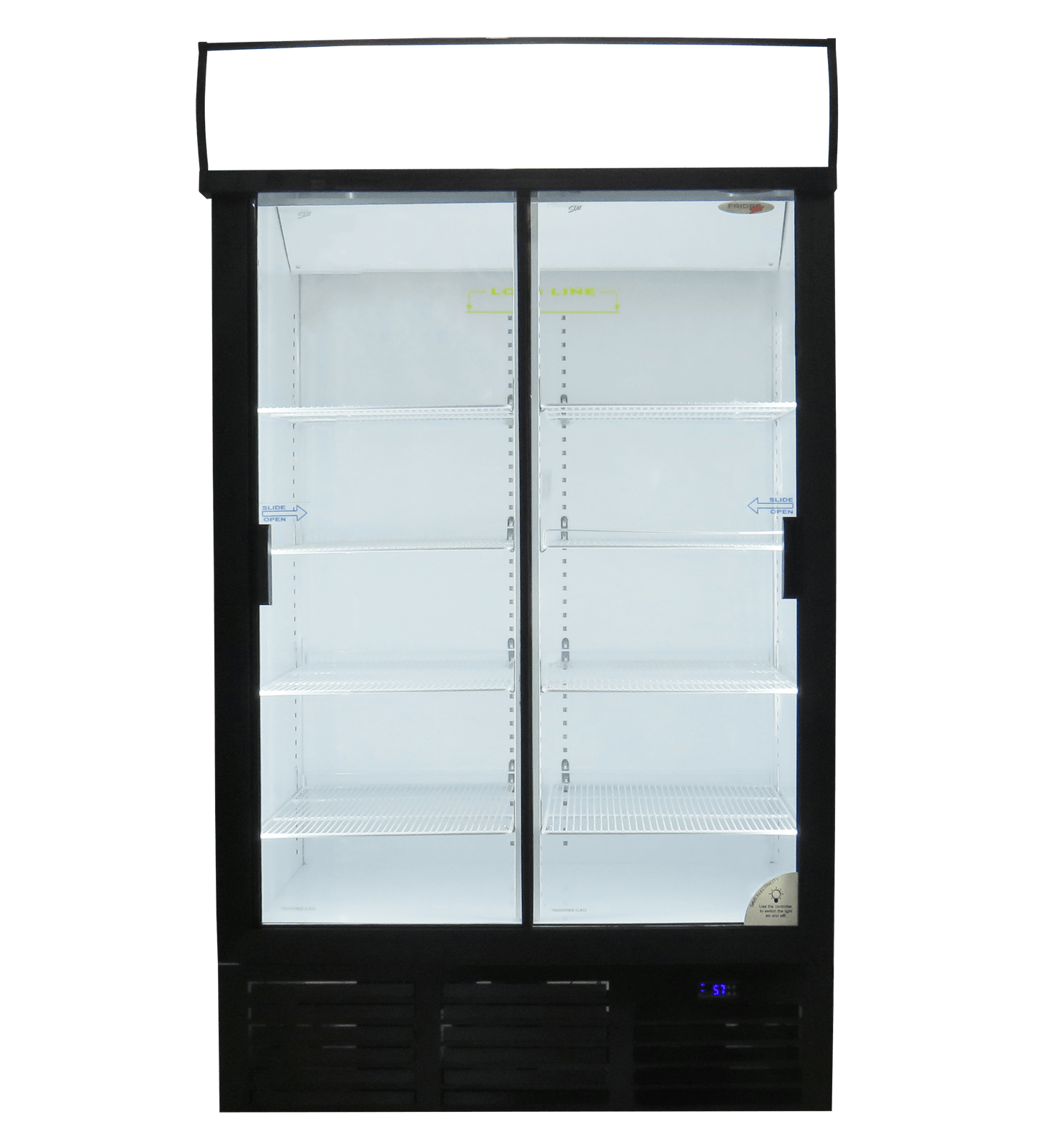 ES1140 Fridge Star sliding doors beverage cooler