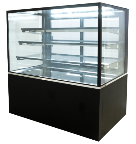 Fridge Star Square Glass SR1200F Salmon Refrigerated Display Cabinet 584 Litre Capacity 1.2m