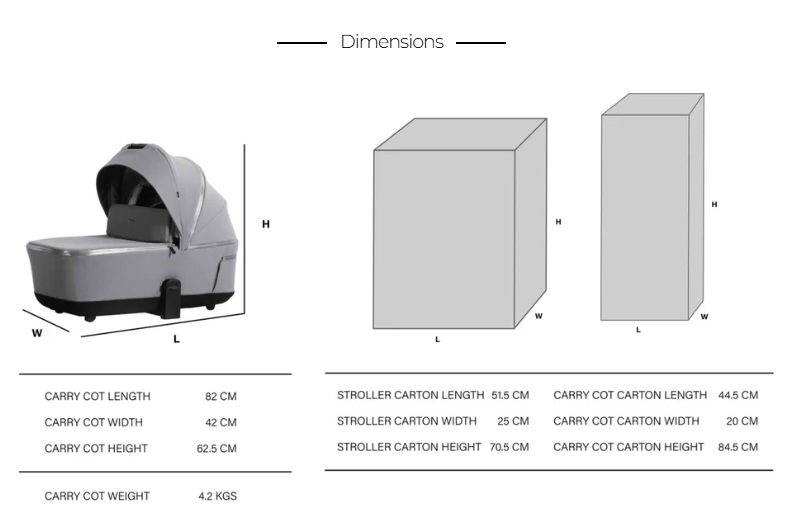 Lunar II Carry Cot - Mocca