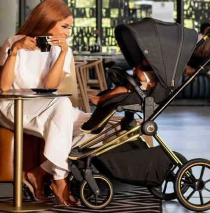 Maverick Yellow Gold with Black Stroller - With free Tulip Car Seat Limited Offer