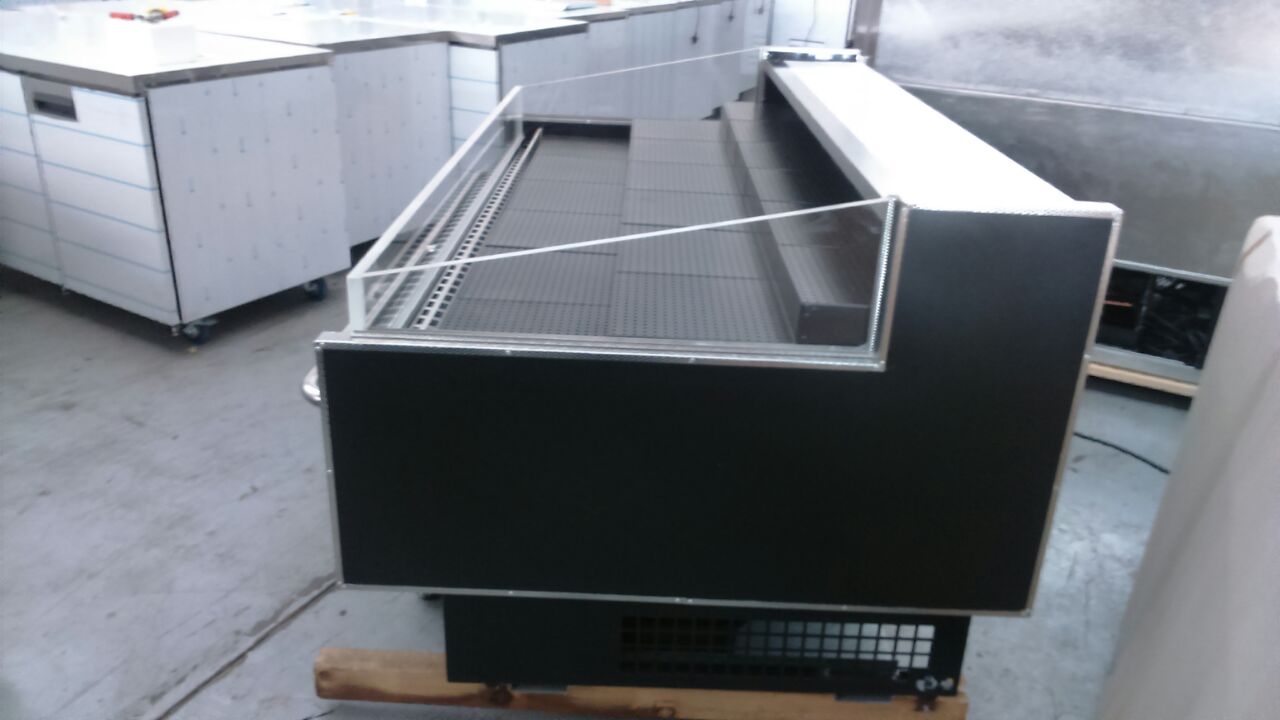 JUST REFRIGERATION SGD1830SC-LG Square Low Glass Deli Chiller 1.8M