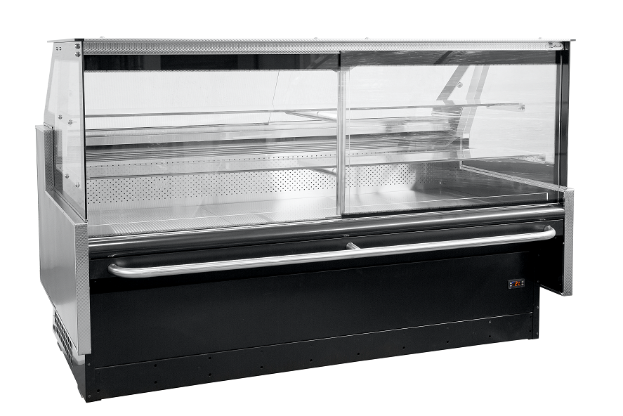 JUST REFRIGERATION SGPAT2440SC Square Glass Pastry Chiller 2.4m