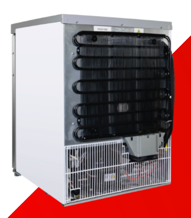 Snomaster SM-220F - 97L Under-Counter Freezer Glass Door