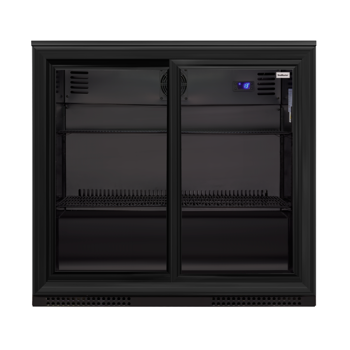 Snomaster SMBC-200SL 200lt Sliding Two Door Under Counter Beverage Cooler