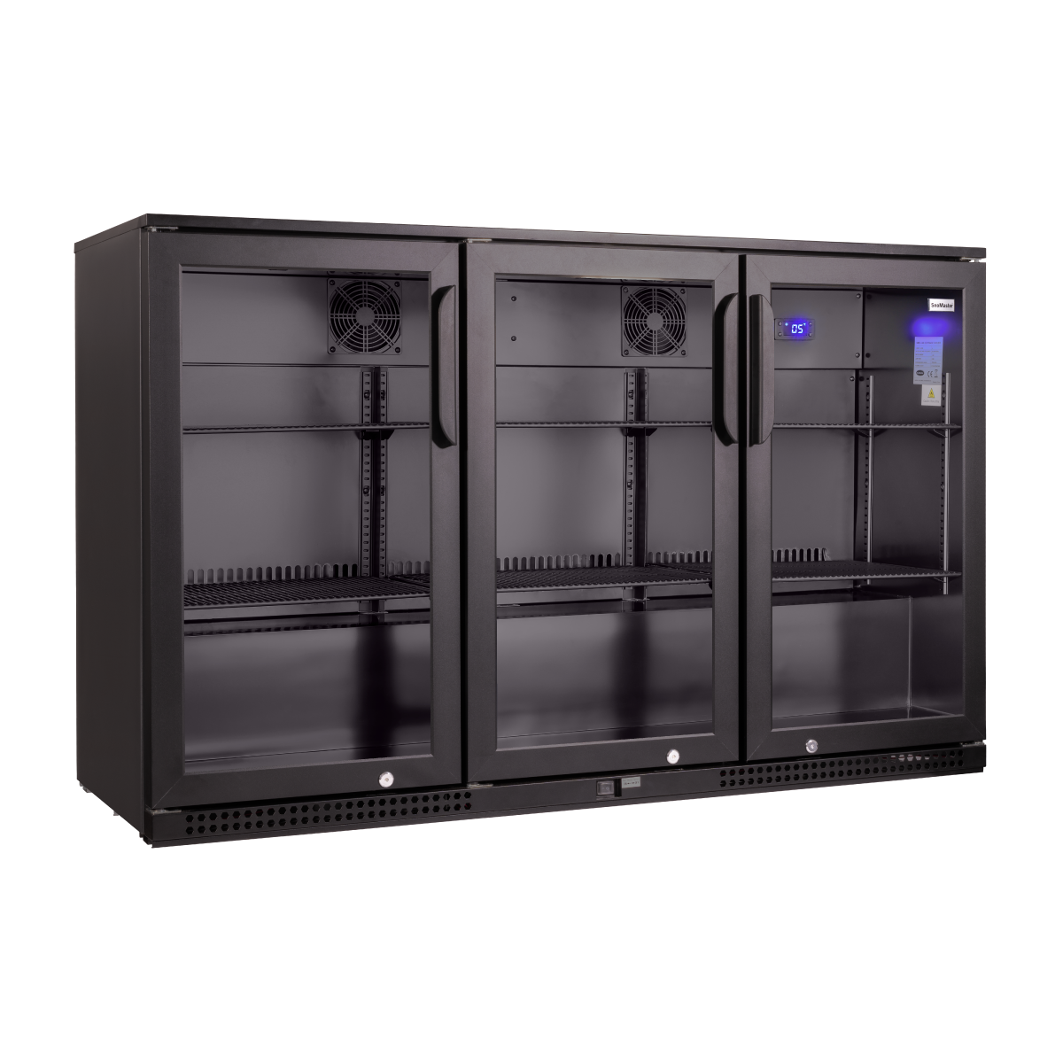 Snomaster SMBC-300 300lt  Three Door Under Counter Beverage Cooler