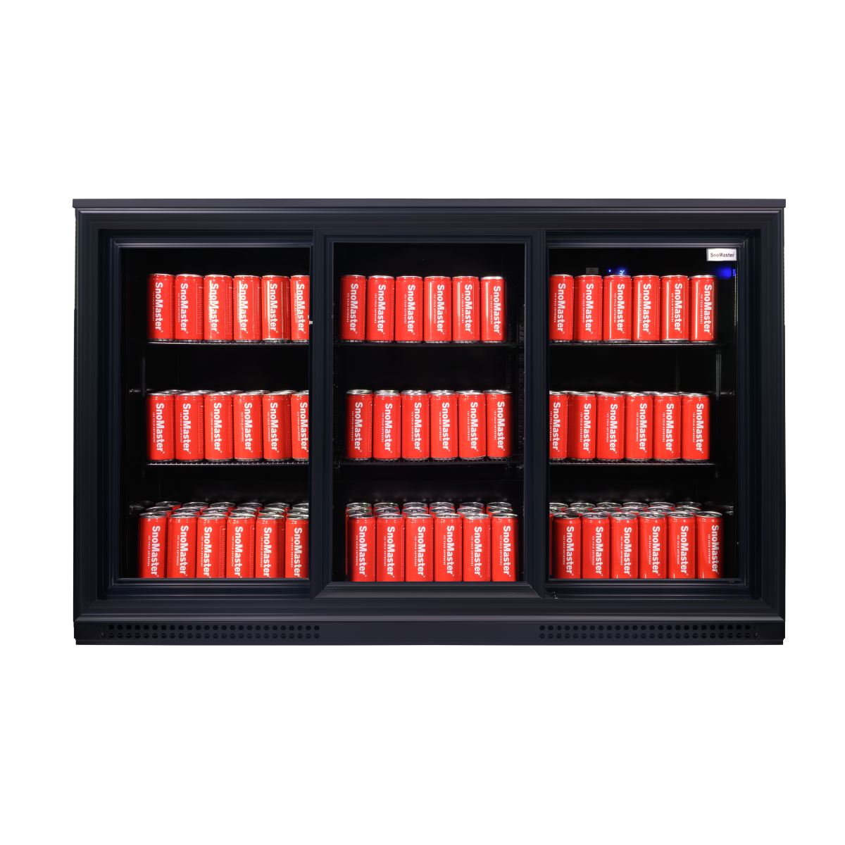 Snomaster SMBC-300SL 300lt Sliding Two Door Under Counter Beverage Cooler