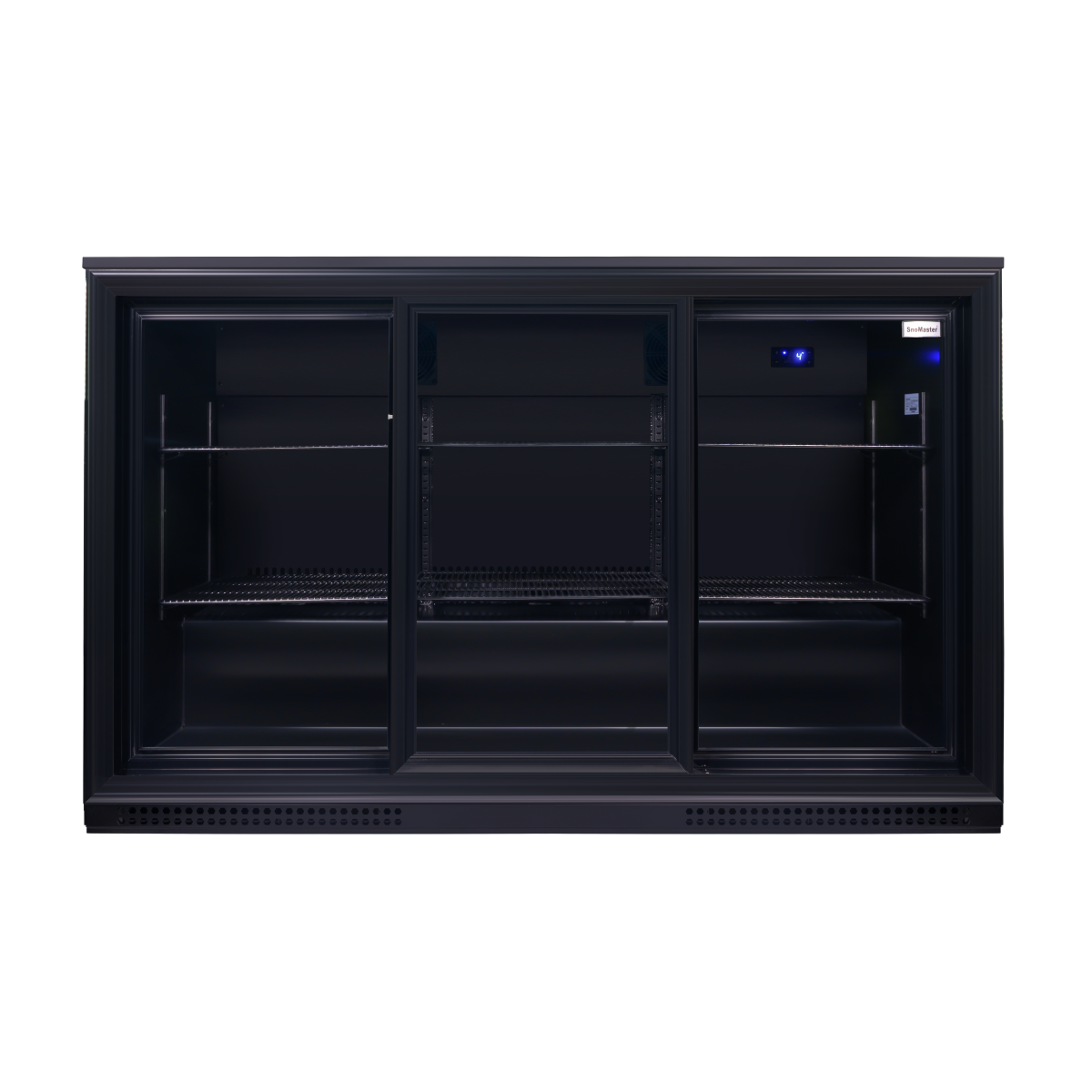 Snomaster SMBC-300SL 300lt Sliding Two Door Under Counter Beverage Cooler