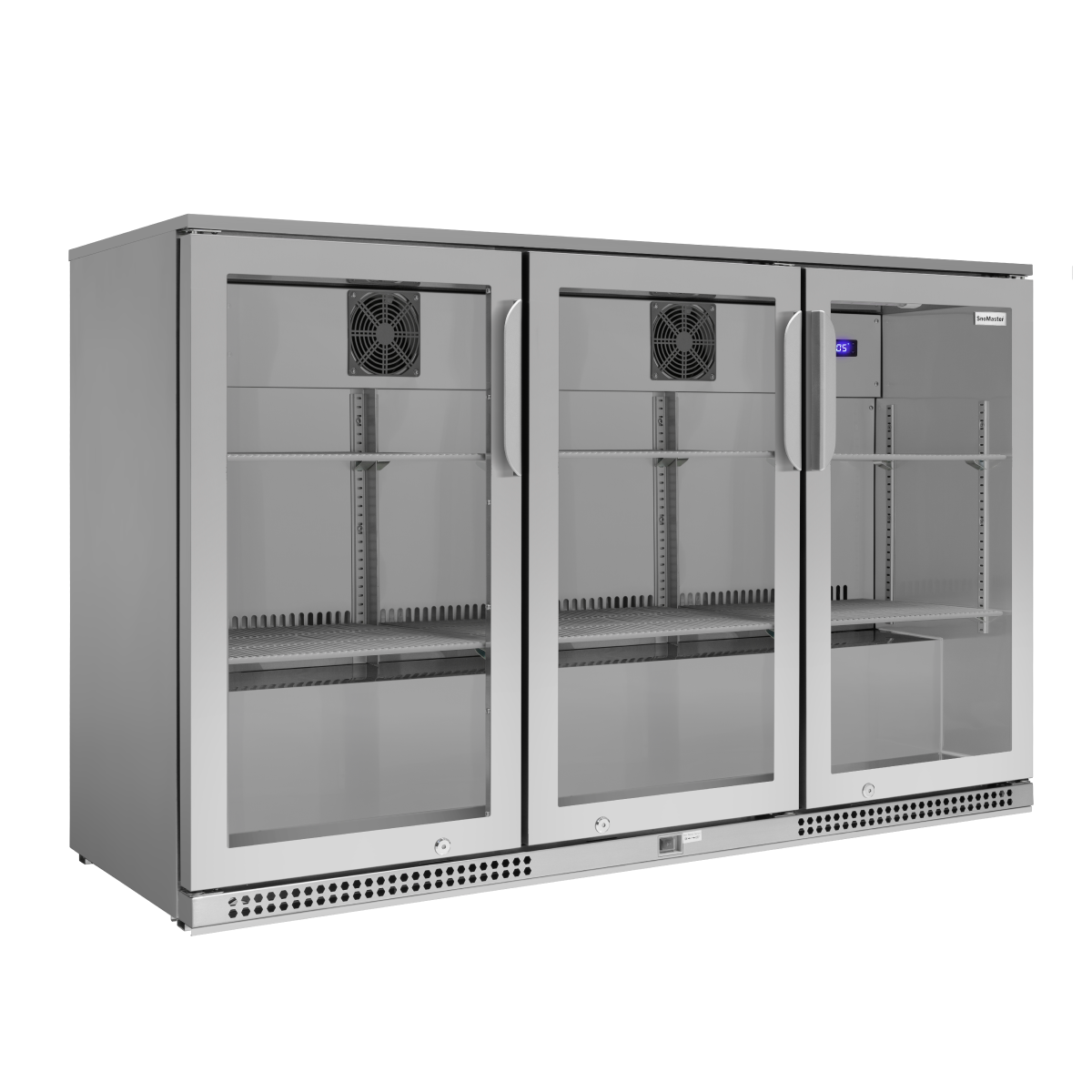 Snomaster SMBC-300SS 300lt  Three Door Under Counter Stainless Steel Beverage Cooler