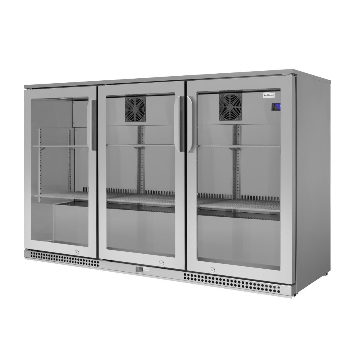 Snomaster SMBC-300SS 300lt  Three Door Under Counter Stainless Steel Beverage Cooler