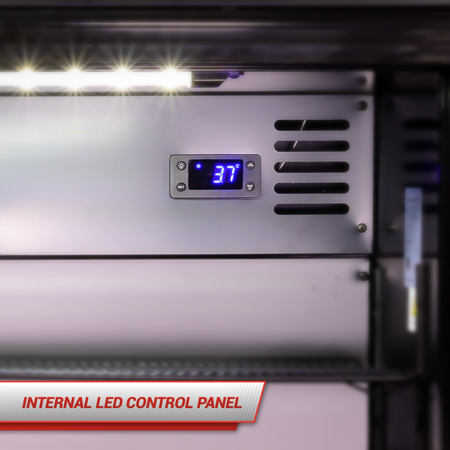 Snomaster SMBC-300SL 300lt Sliding Two Door Under Counter Beverage Cooler