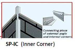 Steel Insulation Wall Panels - SPIC Inner Corner (sold in 6 meter lengths)