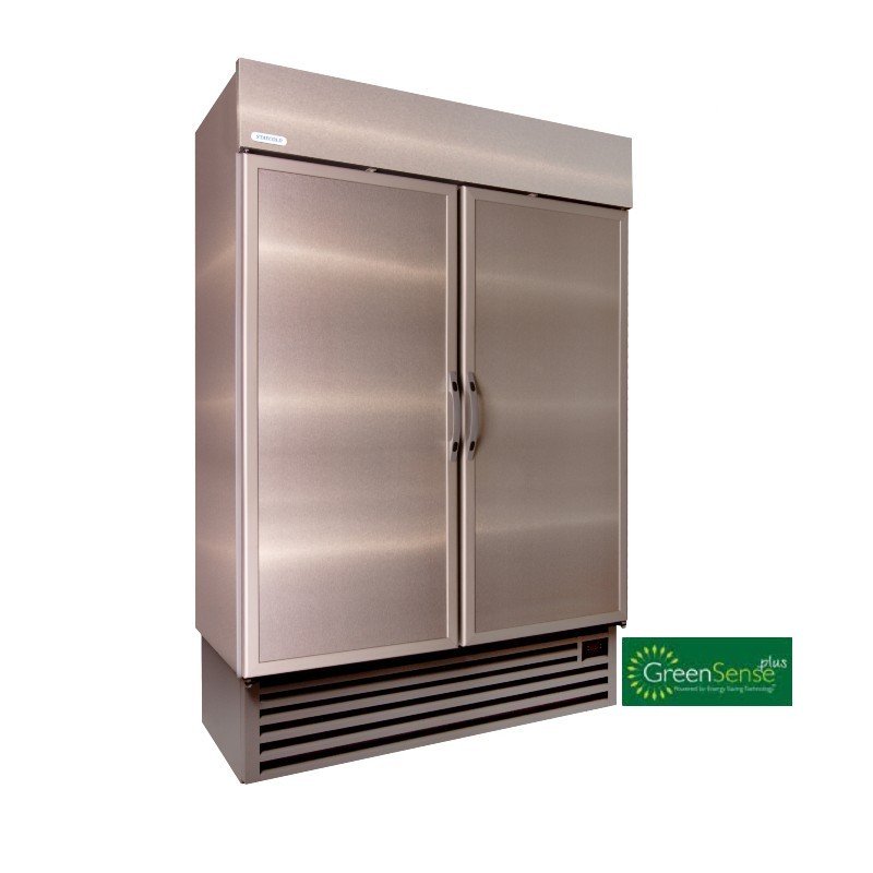Staycold shd1140 stainless steel door cooler with grey trim