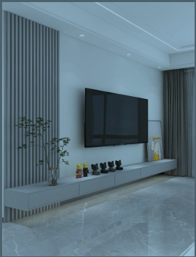 Camfly 168G191 Wallnut Fluted Slat Wall Cladding Length: 2900mm, Width: 170mm, Thickness: 23mm