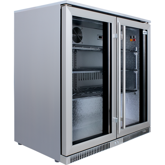 SnoMaster SD-220SS Sub Zero - 200lt Stainless Steel Under Counter Bar Fridge