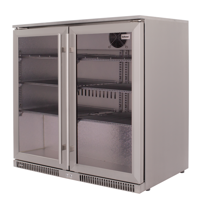 SnoMaster SD-220SS Sub Zero - 200lt Stainless Steel Under Counter Bar Fridge
