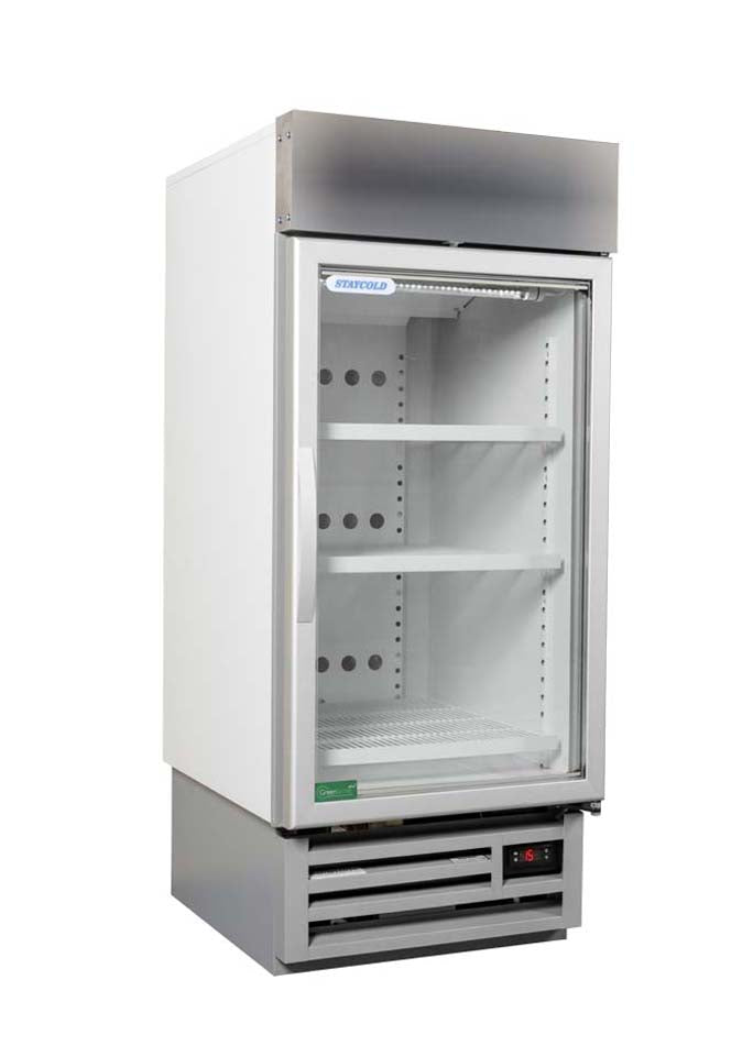Staycold hd580f upright glass door freezer