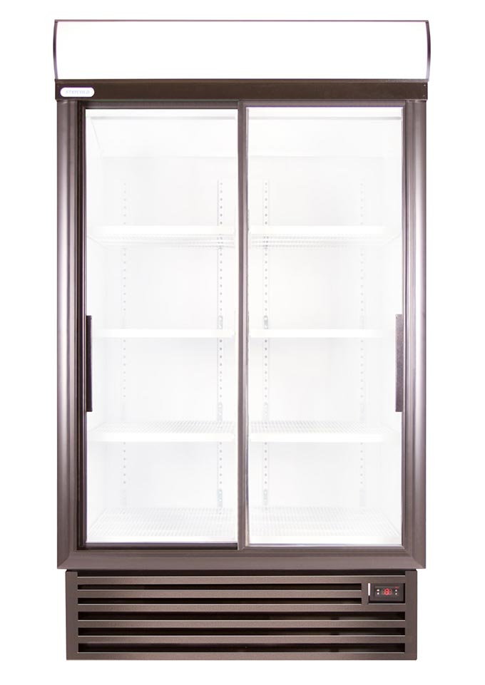 Staycold sd1140 double sliding door beverage cooler