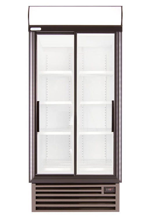 Staycold sd890 double sliding door beverage cooler