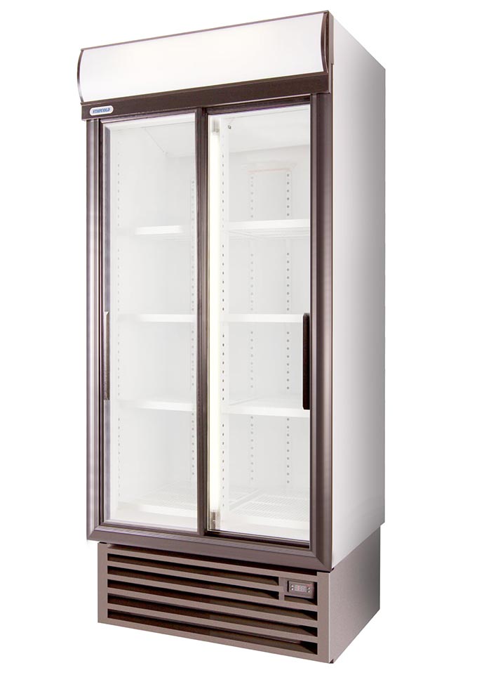 Staycold sd890 double sliding door beverage cooler