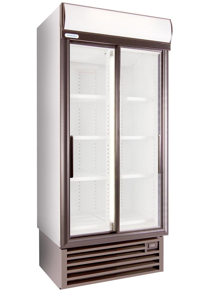 Staycold sd890 double sliding door beverage cooler