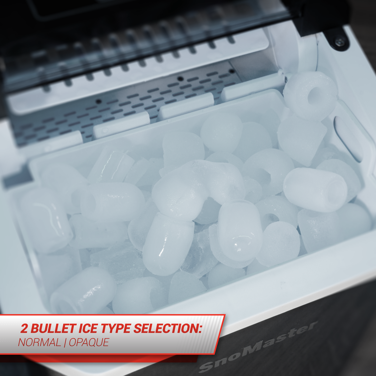 Snomaster ZBC-14B - 12Kg Counter-Top Ice-Maker Bullet Ice - Stainless Steel