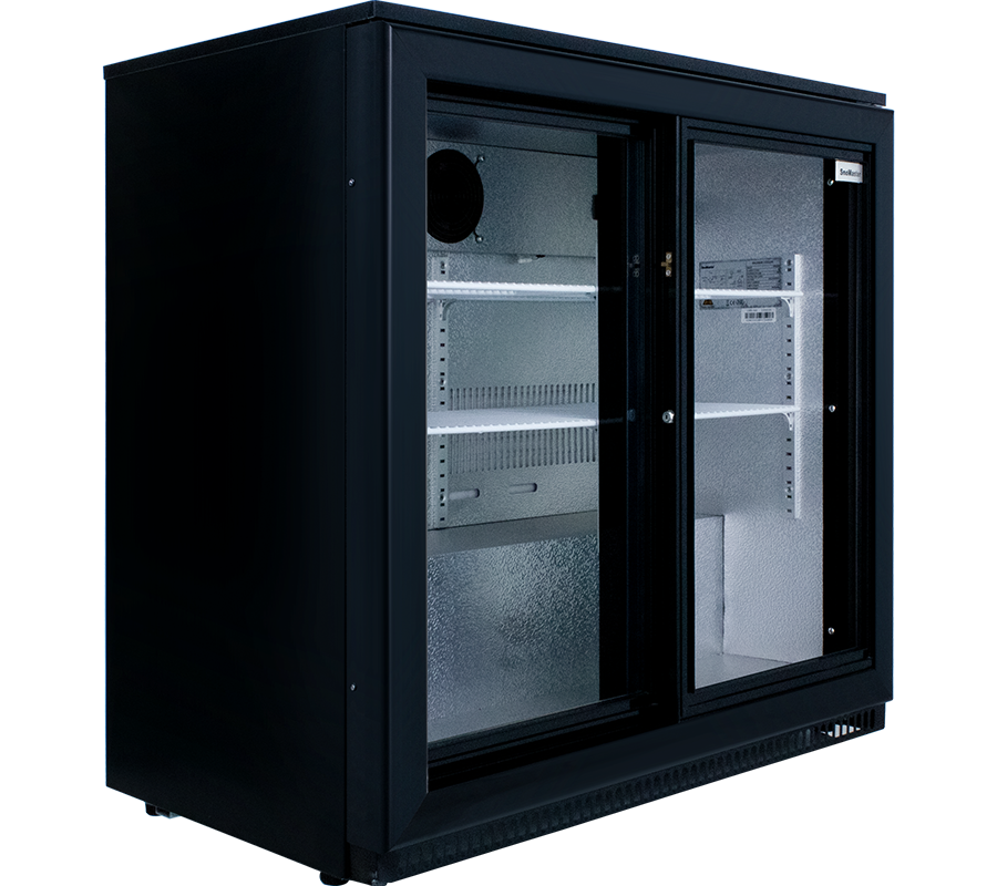SnoMaster DBQ-220LS-DIS - 190lt Sliding Door Under Bar Fridge