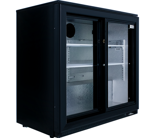 SnoMaster DBQ-220LS-DIS - 190lt Sliding Door Under Bar Fridge
