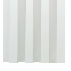 Camfly 168G030 White Fluted Slat Wall Cladding Length: 2900mm, Width: 170mm, Thickness: 23mm