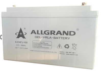 Allgrand 100Ah Battery GEL-VRLA (Box of 10 units).