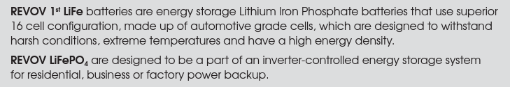 SYS-LIFE-CA-CANDR-220-11.2 - REVOV C8 Lithium-Iron Battery 51.2V 220Ah 11.2kWh.