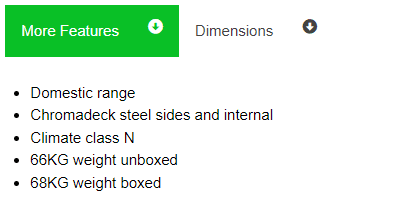 CF535 FRIDGE STAR CHEST FREEZER.