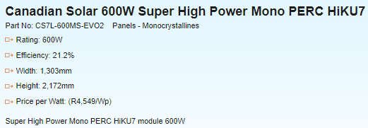 Canadian Solar 600W Super High Power Mono PERC HiKU7 with EVO2