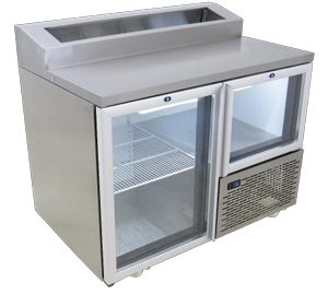 EB1150PG Fridge Star Pizza Top Under Bar Fridge 400 Litre Capacity Glass Door