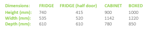 EB1150SG Fridge Star Under Bar Cooler 373 Litre Capacity Glass Door