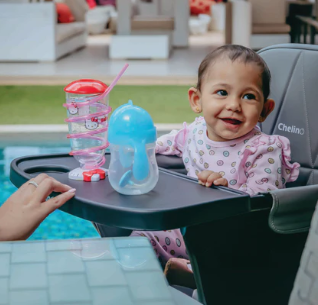 Easy Fold High Chair - Dark Grey