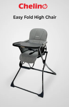 Easy Fold High Chair - Dark Grey