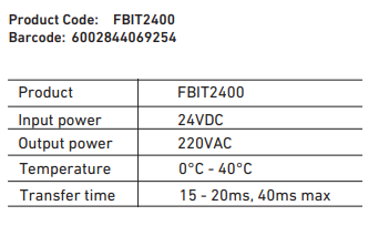 FBIT2400 1440W/2400VA Inverter with Trolley Modified Sinewave.