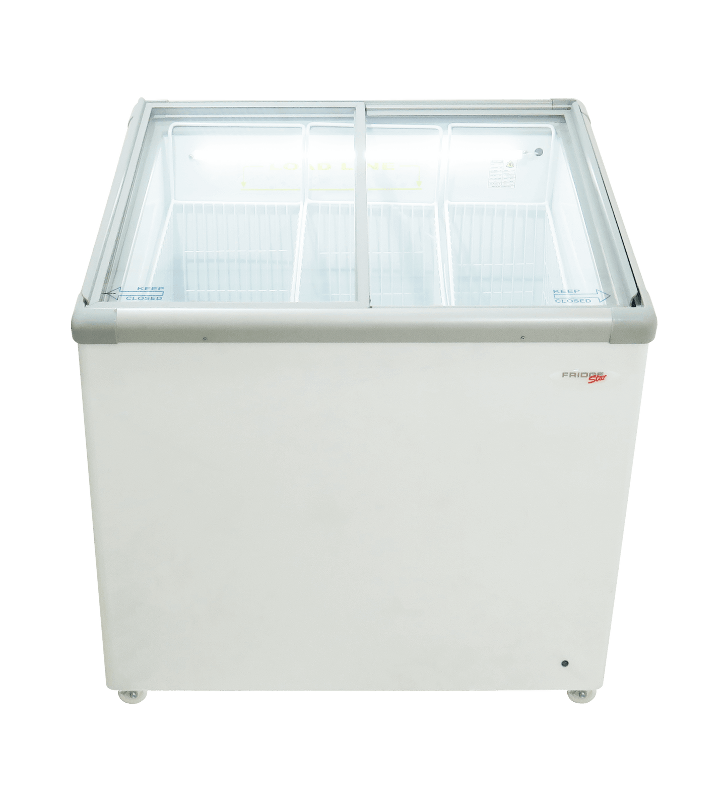 CF310VI Fridge Star Slanted Glass Top Ice-cream Freezer